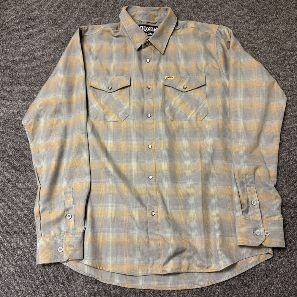 Dixxon Flannel Co Generations Flannel Shirt Mens Sz 2XT Pearl Snap Long Sleeve